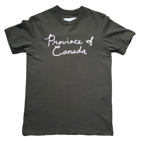 Province of Canada Olive Green Tee T-Shirt Unisex Size XXS - Picture 1 of 12